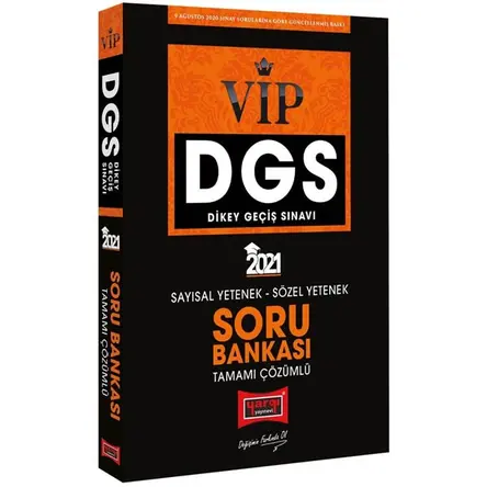 Yargı 2021 DGS VIP Sayısal Sözel Yetenek Çözümlü Soru Bankası