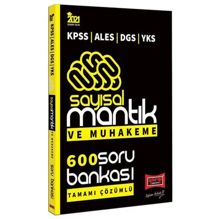 Yargı 2021 KPSS ALES DGS YKS Sayısal Mantık ve Muhakeme Çözümlü 600 Soru Bankası