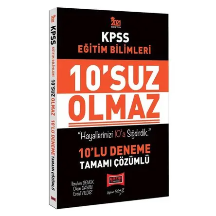 Yargı 2021 KPSS Eğitim Bilimleri 10suz Olmaz Çözümlü 10 Deneme