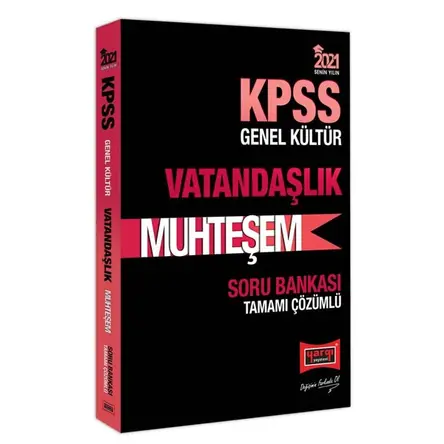 Yargı 2021 KPSS Muhteşem Vatandaşlık Çözümlü Soru Bankası