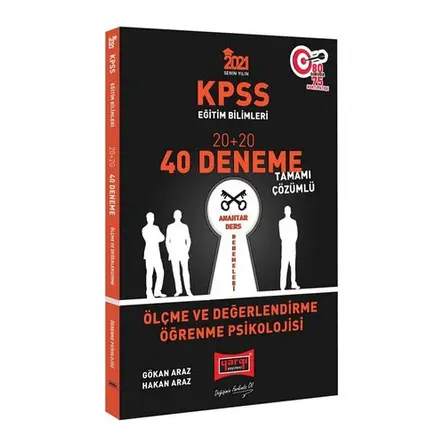 Yargı 2021 KPSS Ölçme ve Değerlendirme, Öğrenme Psikolojisi Çözümlü 40 Deneme