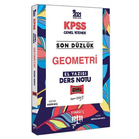 Yargı 2021 KPSS Son Düzlük Geometri El Yazısı Ders Notu