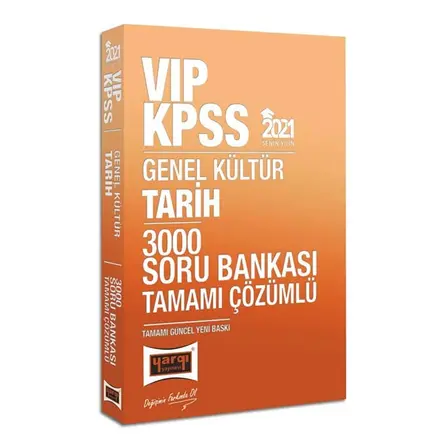 Yargı 2021 KPSS VIP Tarih Çözümlü 3000 Soru Bankası