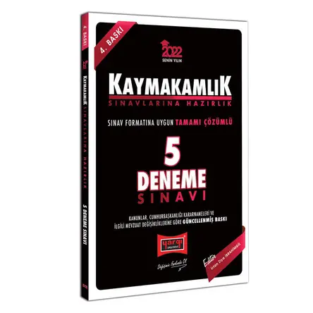 Yargı 2022 Kaymakamlık Tamamı Çözümlü 5 Deneme