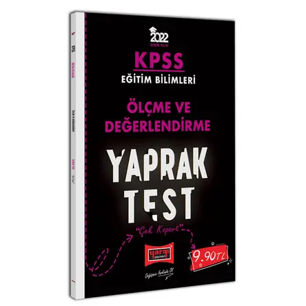 Yargı 2022 KPSS Eğitim Bilimleri Ölçme ve Değerlendirme Yaprak Test