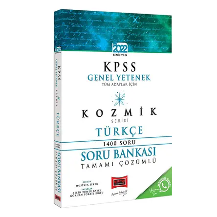 Yargı 2022 KPSS Tüm Adaylar İçin Genel Yetenek Kozmik Serisi Tamamı Çözümlü Türkçe Soru Bankası