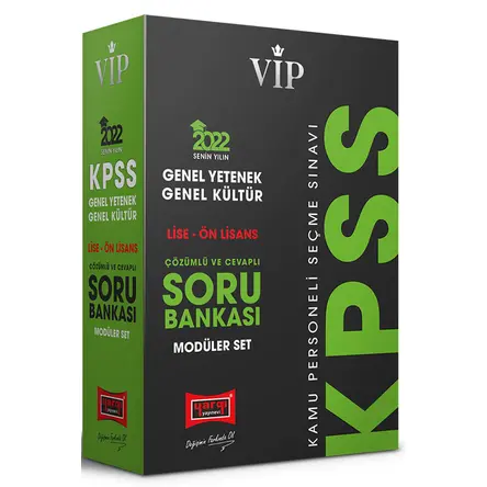 Yargı 2022 KPSS VİP Genel Yetenek Genel Kültür Lise Ön Lisans Modüler Soru Bankası