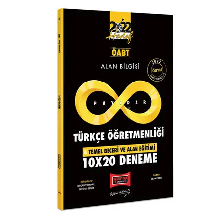 Yargı 2022 ÖABT Alan Bilgisi Payidar Türkçe Öğretmenliği 4 Temel Beceri ve Alan Eğitimi 10x20 Deneme