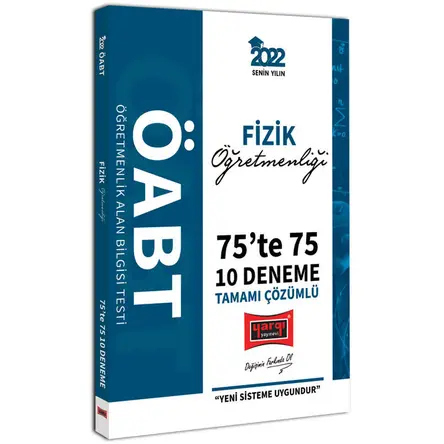 Yargı 2022 ÖABT Fizik Öğretmenliği 75te 75 Tamamı Çözümlü 10 Deneme