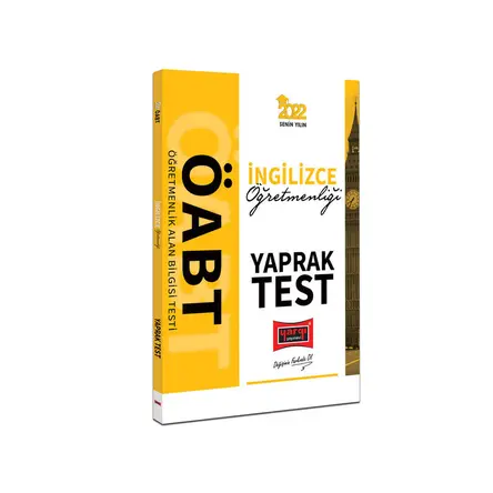 Yargı 2022 ÖABT İngilizce Öğretmenliği Yaprak Test