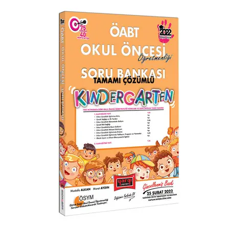 Yargı 2022 ÖABT Okul Öncesi Öğretmenliği Kindergarten Tamamı Çözümlü Soru Bankası