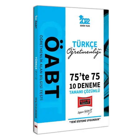 Yargı 2022 ÖABT Türkçe Öğretmenliği 75te 75 Tamamı Çözümlü 10 Deneme