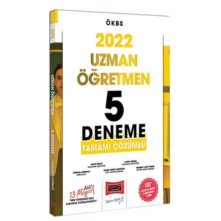 Yargı 2022 ÖKBS Uzman Öğretmen Tamamı Çözümlü 5 Deneme Sınavı