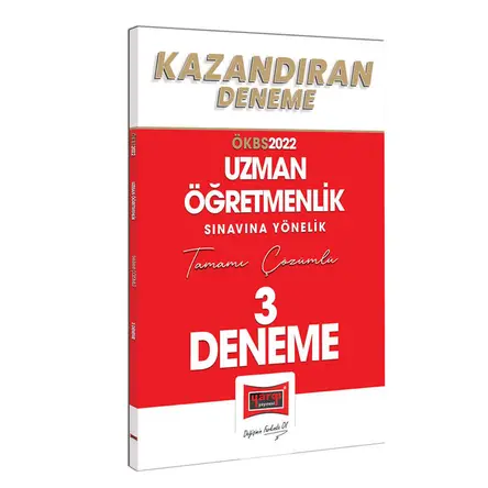 Yargı 2022 Uzman Öğretmenlik Sınavı Yönelik Tamamı Çözümlü Kazandıran 3 Deneme