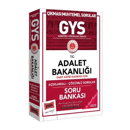 Yargı 2023 Adalet Bakanlığı GYS Zabıt Katibi Kadrosu İçin Açıklamalı Soru Bankası