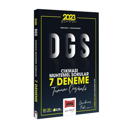 Yargı 2023 DGS Çıkması Muhtemel Sorular Tamamı Çözümlü 7 Deneme