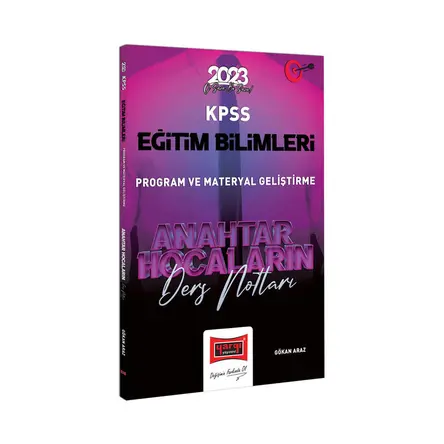 Yargı 2023 KPSS Eğitim Bilimleri Anahtar Hocaların Program Geliştirme Ders Notları