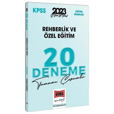 Yargı 2023 KPSS Eğitim Bilimleri Rehberlik ve Özel Eğitim Tamamı Çözümlü 20 Deneme