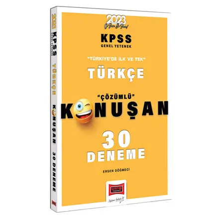 Yargı 2023 KPSS Türkçe Tamamı Çözümlü Konuşan 30 Deneme