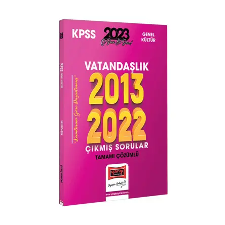 Yargı 2023 KPSS Vatandaşlık 2013-2022 Tamamı Çözümlü Çıkmış Sorular