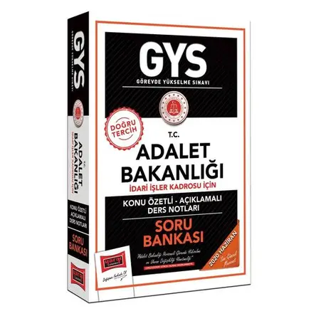 Yargı GYS T.C. Adalet Bakanlığı İdari İşler Kadrosu İçin Konu Özetli Soru Bankası