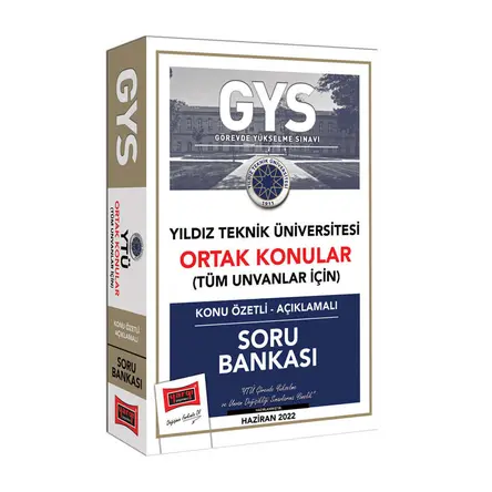 Yargı GYS Yıldız Teknik Üniversitesi Ortak Konular Tüm Ünvanlar İçin Konu Özetli Soru Bankası