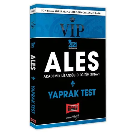 Yargı Yayınları 2021 ALES VIP Yaprak Test