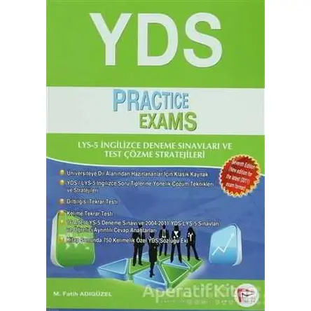 YDS Practice Exams - M. Fatih Adıgüzel - Pelikan Tıp Teknik Yayıncılık