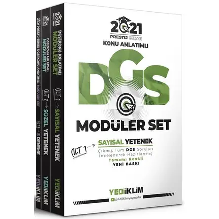 Yediiklim 2021 DGS Konu Anlatımlı Modüler Set