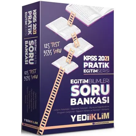 Yediiklim 2021 KPSS Pratik Eğitim Serisi Eğitim Bilimleri Soru Bankası