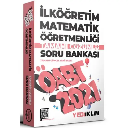 Yediiklim 2021 ÖABT İlköğretim Matematik Öğretmenliği Çözümlü Soru Bankası