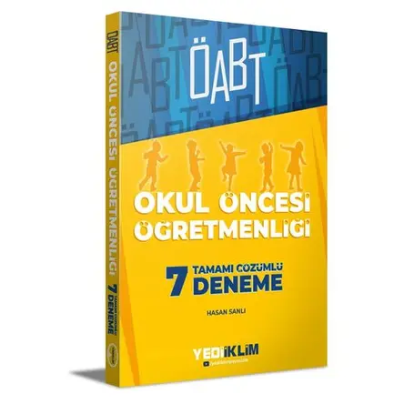 Yediiklim 2021 ÖABT Okul Öncesi Öğretmenliği Tamamı Çözümlü 7 Deneme