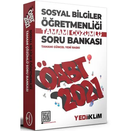 Yediiklim 2021 ÖABT Sosyal Bilgiler Öğretmenliği Çözümlü Soru Bankası