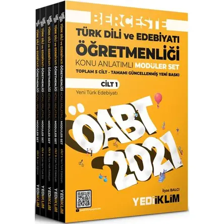 Yediiklim 2021 ÖABT Türk Dili ve Edebiyatı Öğretmenliği Berceste Konu Anlatımlı Modüler Set