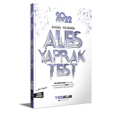 Yediiklim 2022 Ales Sözel Yetenek Çek Kopart Yaprak Test