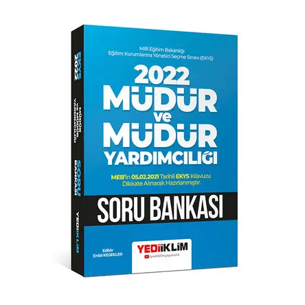 Yediiklim 2022 MEB EKYS Müdür ve Müdür Yardımcılığı Soru Bankası