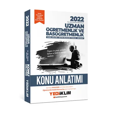 Yediiklim 2022 MEB Uzman Öğretmenlik ve Başöğretmenlik Konu Anlatımı