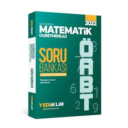 Yediiklim 2022 ÖABT İlköğretim Matematik Öğretmenliği Tamamı Çözümlü Soru Bankası