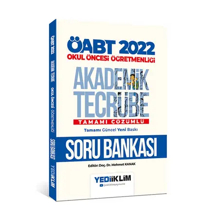 Yediiklim 2022 ÖABT Okul Öncesi Öğretmenliği Akademik Tecrübe Tamamı Çözümlü Soru Bankası