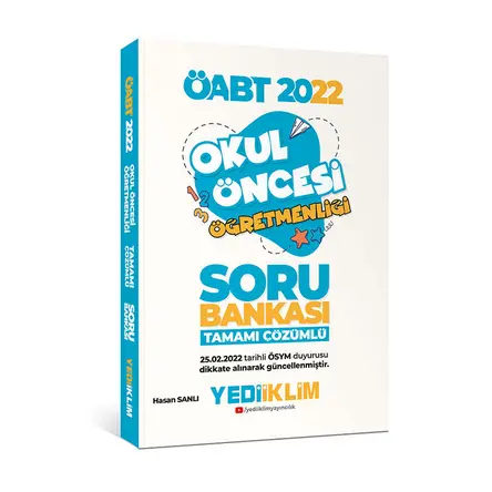 Yediiklim 2022 ÖABT Okul Öncesi Öğretmenliği Tamamı Çözümlü Soru Bankası