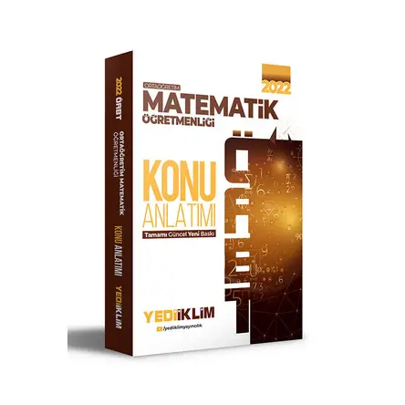 Yediiklim 2022 ÖABT Ortaöğretim Matematik Öğretmenliği Konu Anlatımı