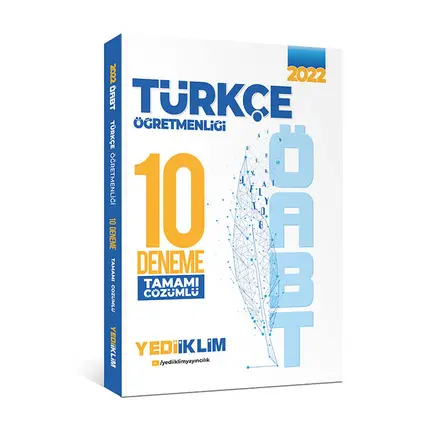 Yediiklim 2022 ÖABT Türkçe Öğretmenliği Tamamı Çözümlü 10 Deneme