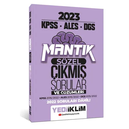 Yediiklim 2023 KPSS ALES DGS Sözel Mantık Tamamı Çözümlü Çıkmış Sorular