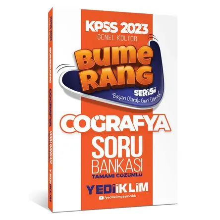 Yediiklim 2023 KPSS Genel Kültür Bumerang Coğrafya Tamamı Çözümlü Soru Bankası