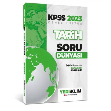 Yediiklim 2023 KPSS Genel Kültür Tarih Soru Dünyası