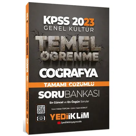 Yediiklim 2023 KPSS Genel Kültür Temel Öğrenme Coğrafya Tamamı Çözümlü Soru Bankası