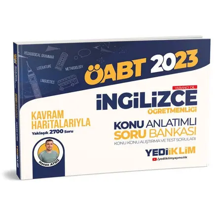 Yediiklim 2023 ÖABT İngilizce Öğretmenliği Kavram Haritalarıyla Konu Anlatımlı Soru Bankası