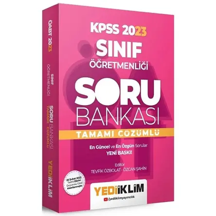 Yediiklim 2023 ÖABT Sınıf Öğretmenliği Tamamı Çözümlü Soru Bankası