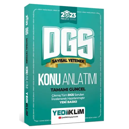 Yediiklim 2023 Prestij Serisi Dgs Sayısal Yetenek Konu Anlatımı