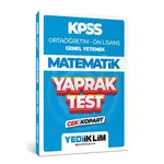 Yediiklim 2024 KPSS Ortaöğretim - Ön Lisans Genel Yetenek Matematik Çek Kopart Yaprak Test